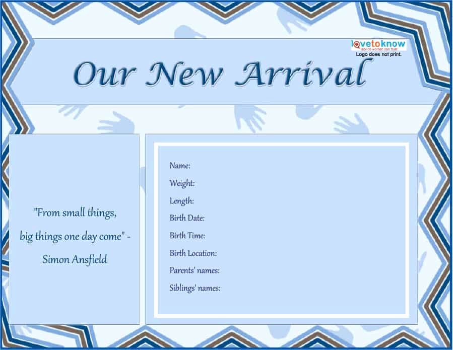 46 Birth Announcement Templates Cards Ideas &amp; Wording