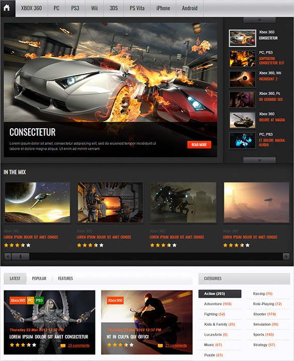 46 Gaming Website themes &amp; Templates
