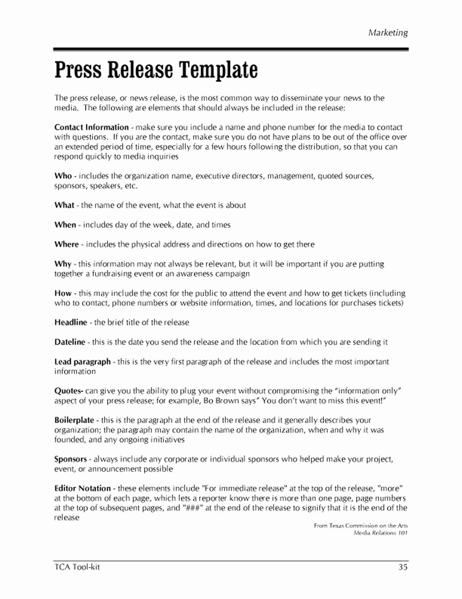 47 Free Press Release format Templates Examples &amp; Samples