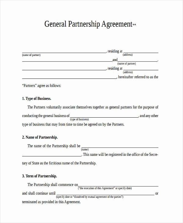 partnership agreement