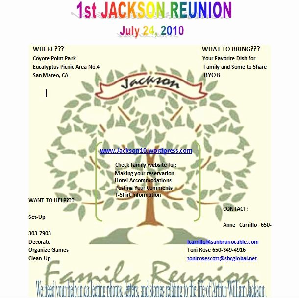 post family gathering flyer