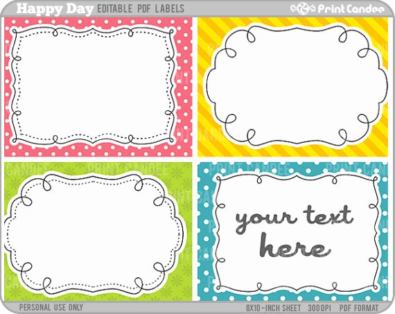 5 Best Of Free Editable Printable Labels Templates