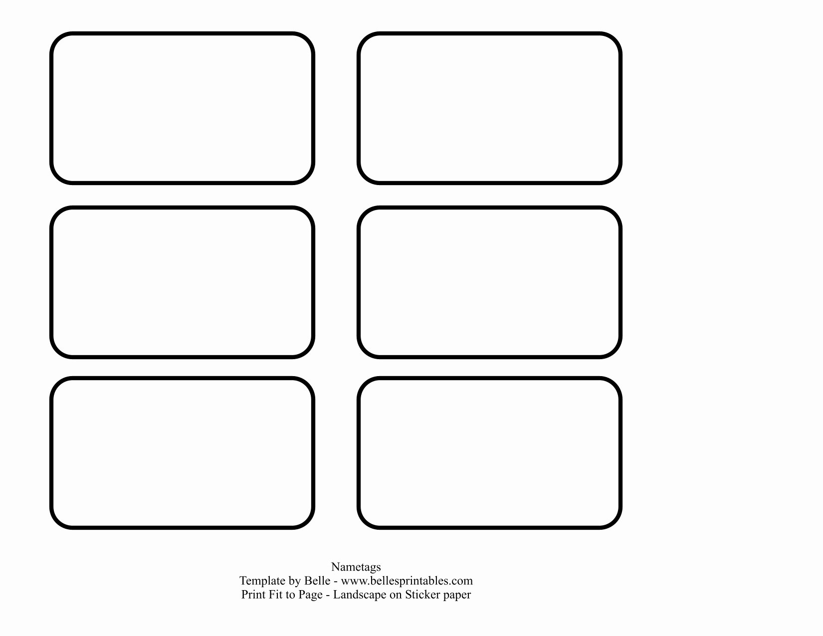 5 Best Of Printable Blank Name Tags Template Name