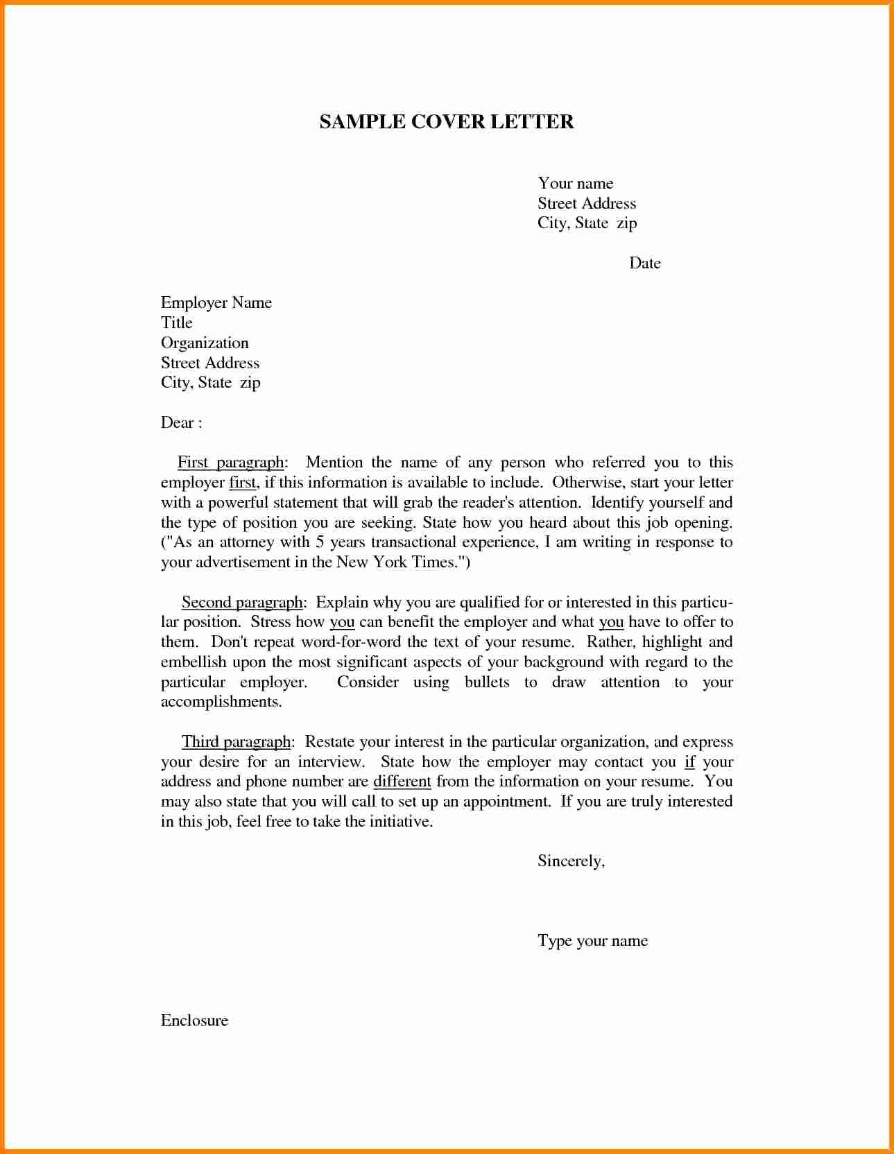 Cover Letter Opening Statement | Latter Example Template