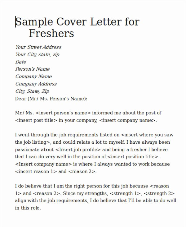 5 Cover Letters for software Engineer