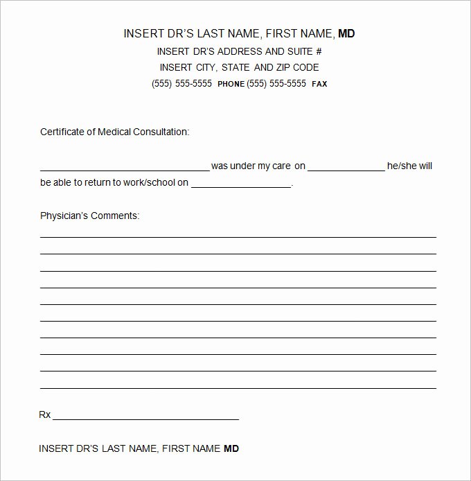 5 Doctor Excuse Templates Free Word Documents Download