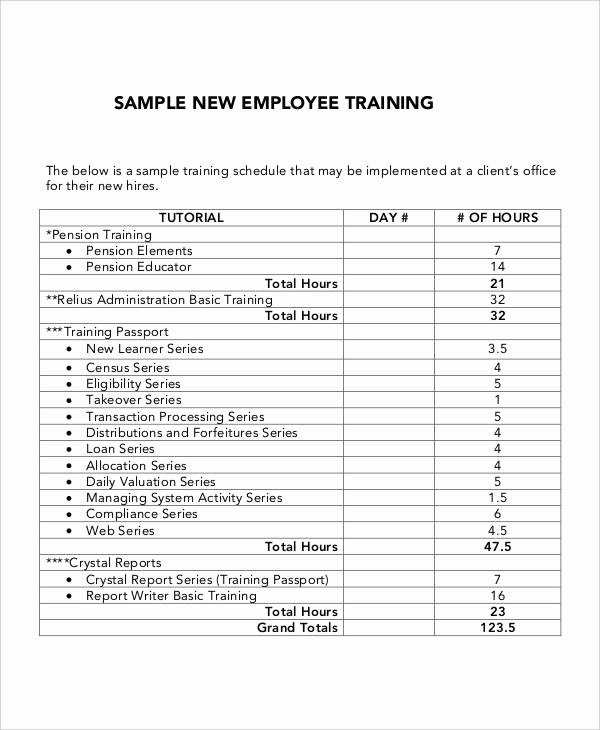 5 Employee Training Plan Templates Free Samples
