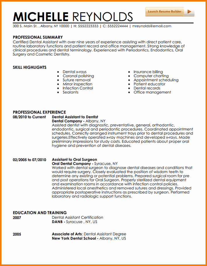 5 Experienced Dental Hygienist Resume