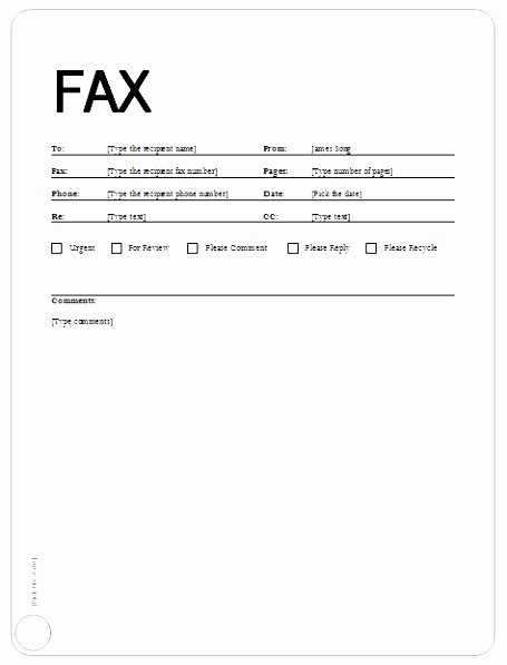 5 Fax Template Word 2010 Tetpt