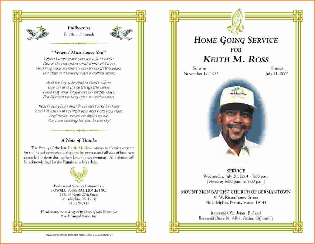 5 Free Funeral Program Template for Word