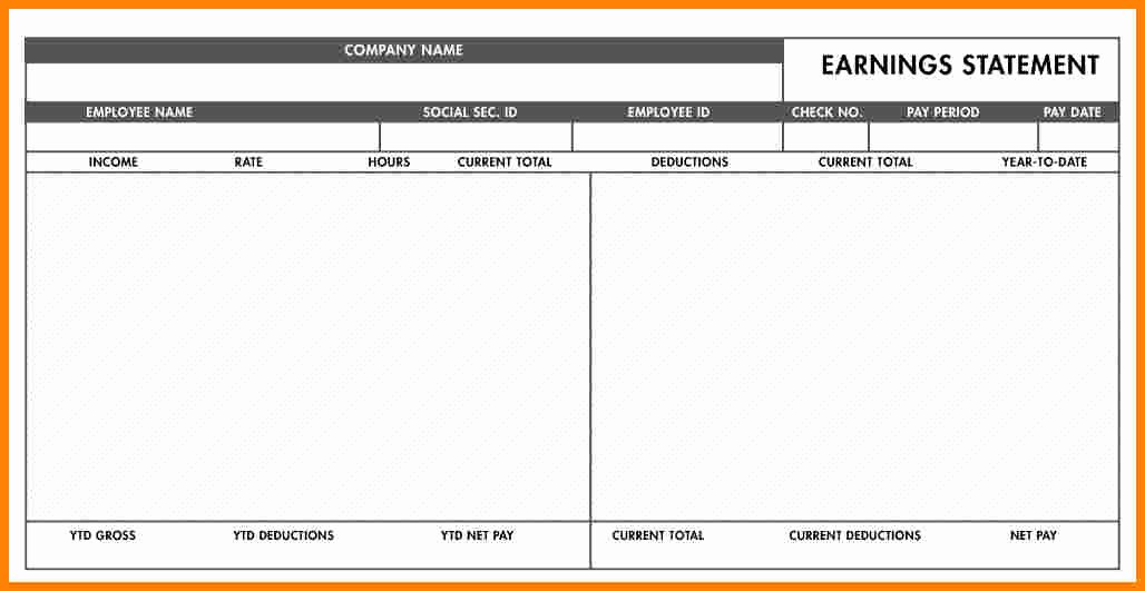 5 Free Paycheck Stub Template Word
