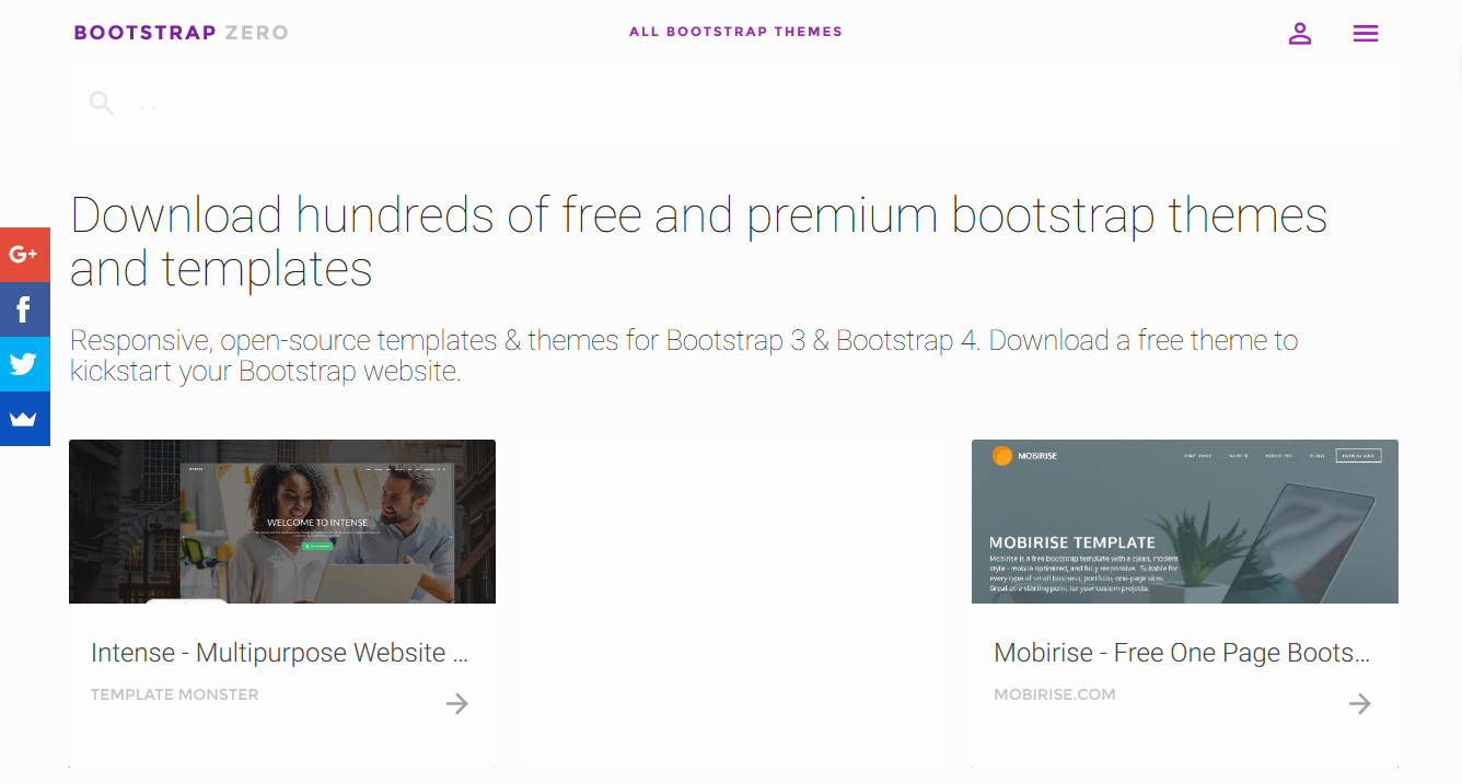 5 Free Responsive Bootstrap themes &amp; Templates Websites