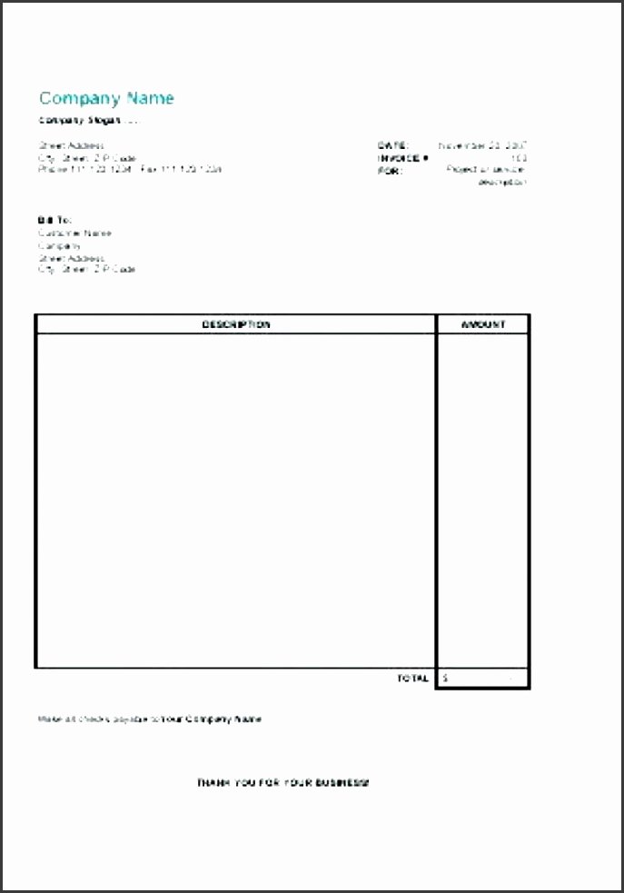 5 Invoice Template for Self Employed Sampletemplatess