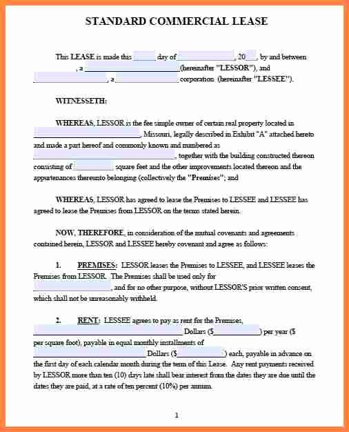 5 Mercial Sublease Agreement Template Word