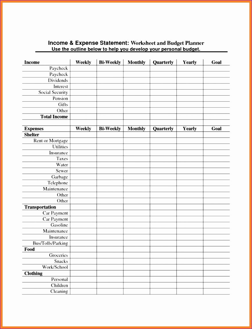 5 Monthly Financial Statement Template Excel