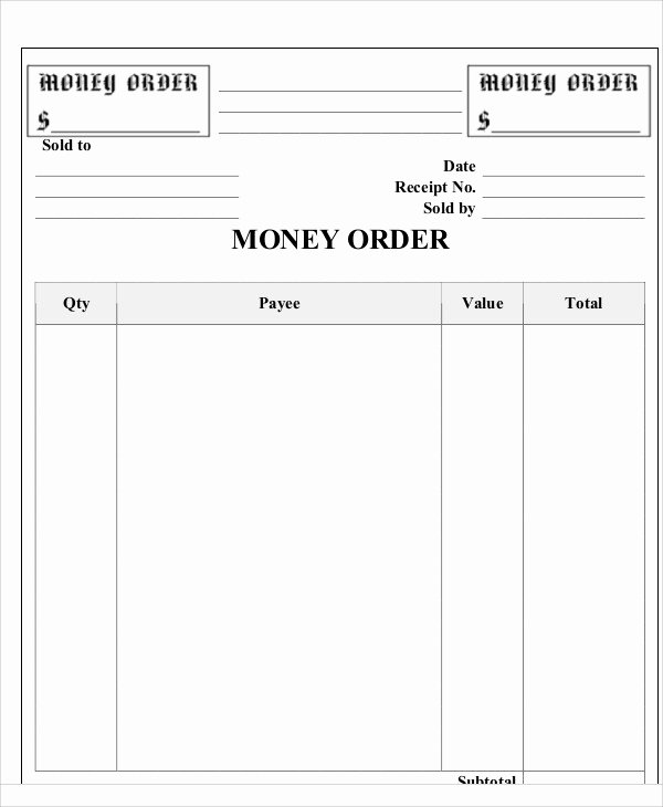 5 order Receipt Templates Free Sample Example format