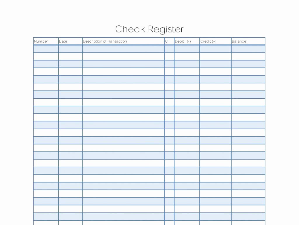 5 Printable Check Register Templates formats Examples
