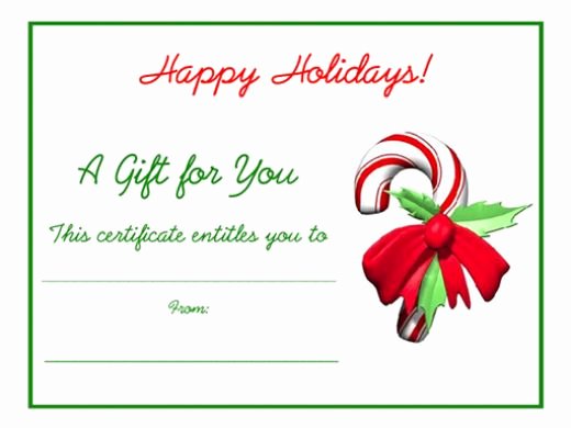 5 Printable Holiday Certificate Templates