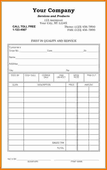 5 Printable Receipt forms