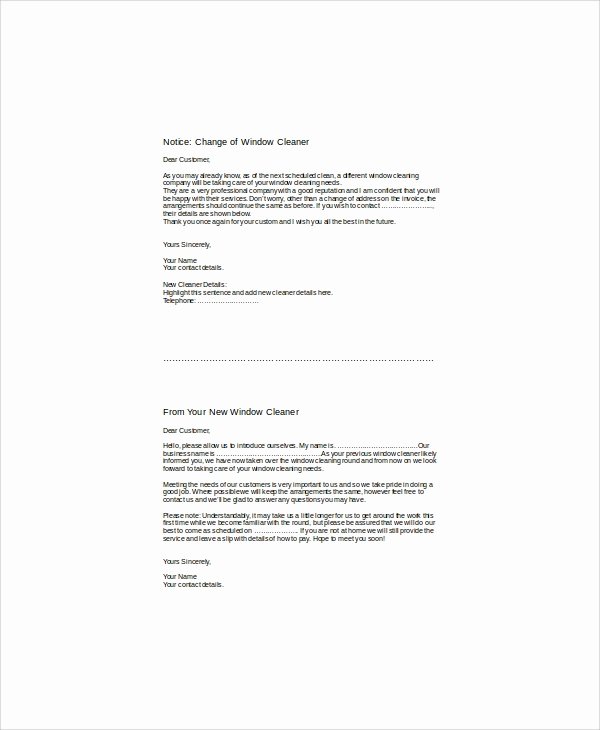 5 Sample Cleaning Proposal Letters – Pdf Word