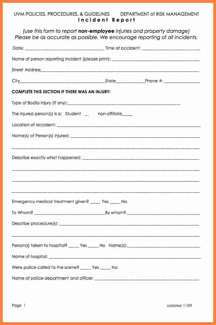 5 Workplace Accident Report form Template