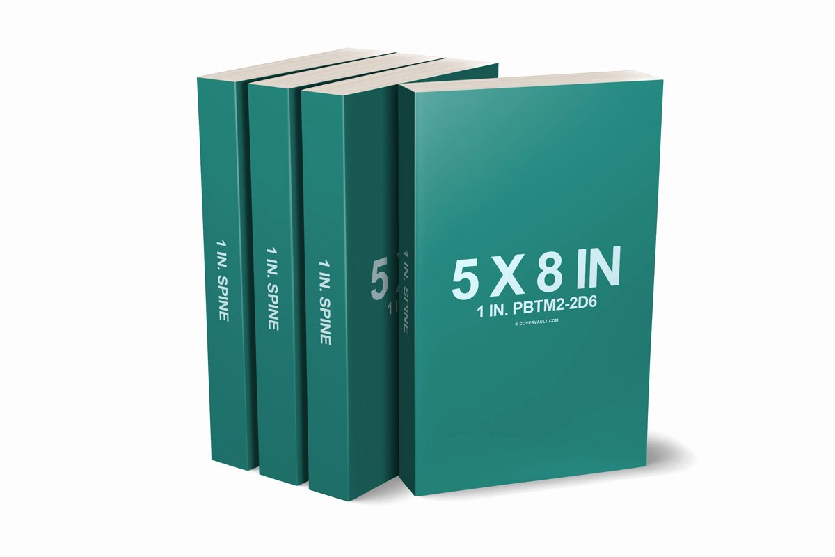 5 X 8 Book Series Psd Mockup Covervault
