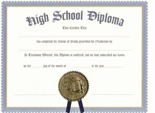 50 Free High School Diploma Template Printable