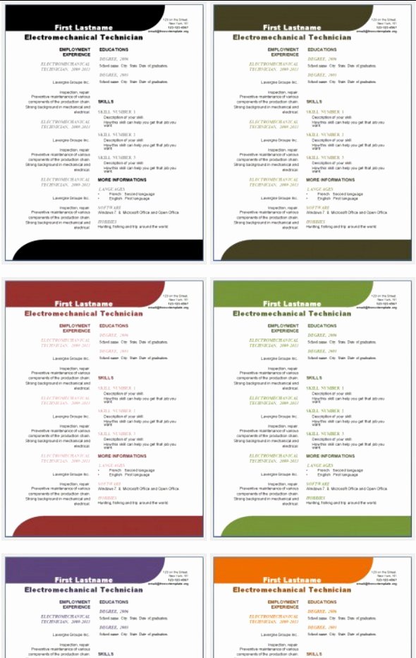 50 Free Microsoft Word Resume Templates for Download