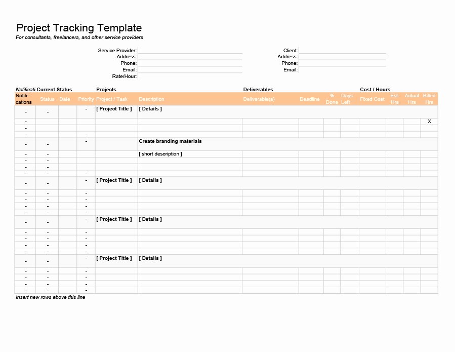 50 Free Multiple Project Tracking Templates [excel &amp; Word