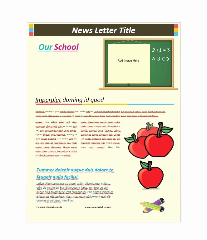 50 Free Newsletter Templates for Work School and