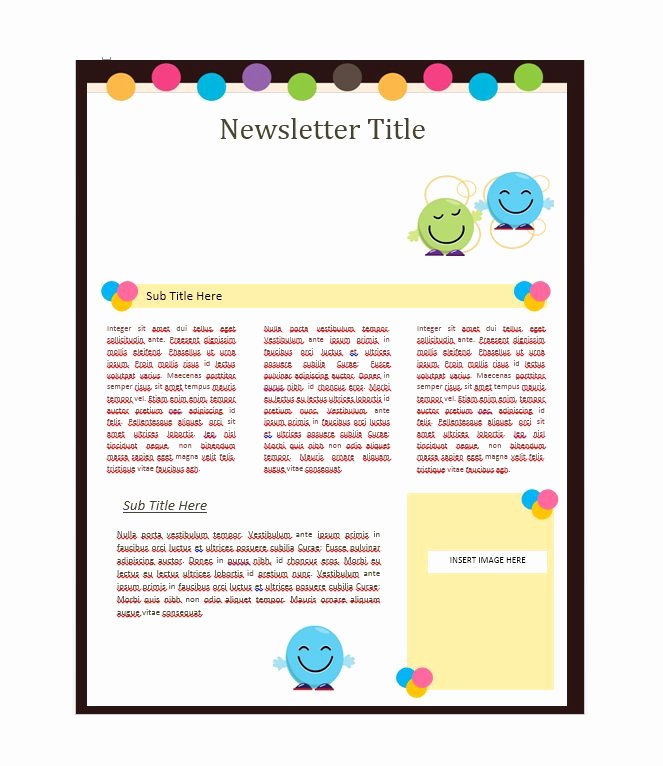 50 Free Newsletter Templates for Work School and Classroom