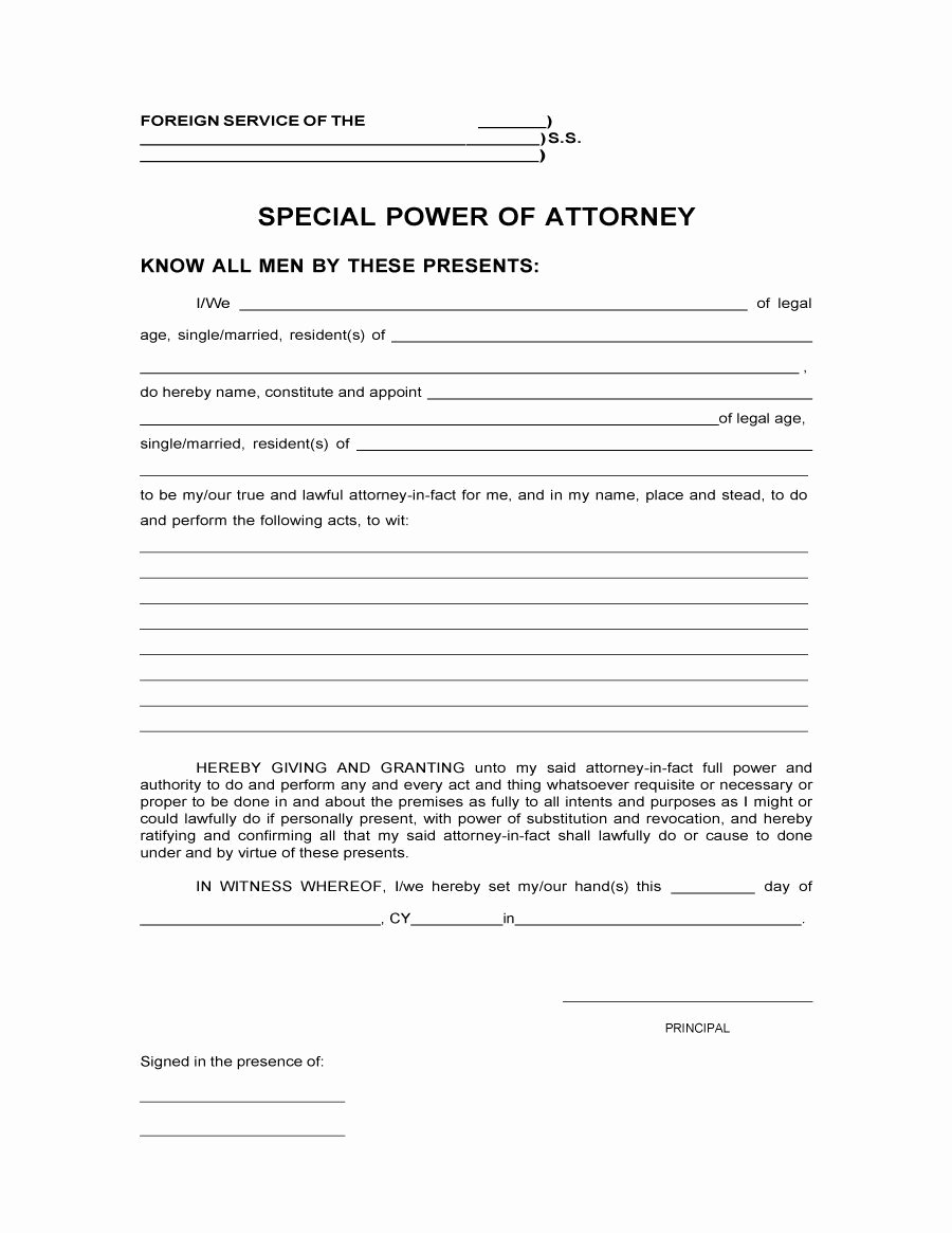 50 Free Power Of attorney forms &amp; Templates Durable