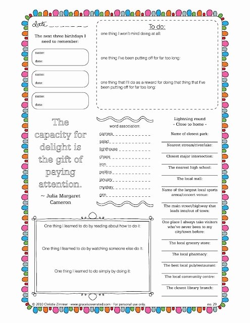 50 Free Printable Journal Pages