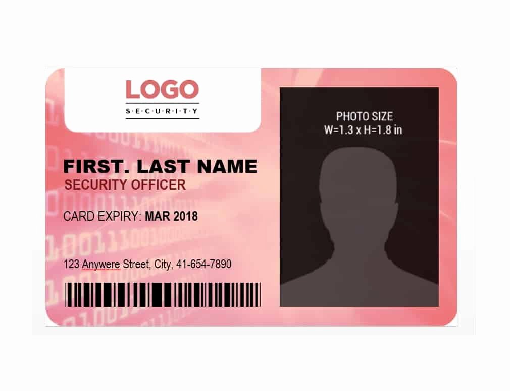 50 Id Badge &amp; Id Card Templates Free Template Archive