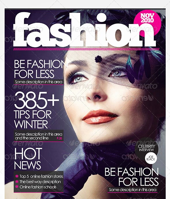 50 Indesign &amp; Psd Magazine Cover &amp; Layout Templates
