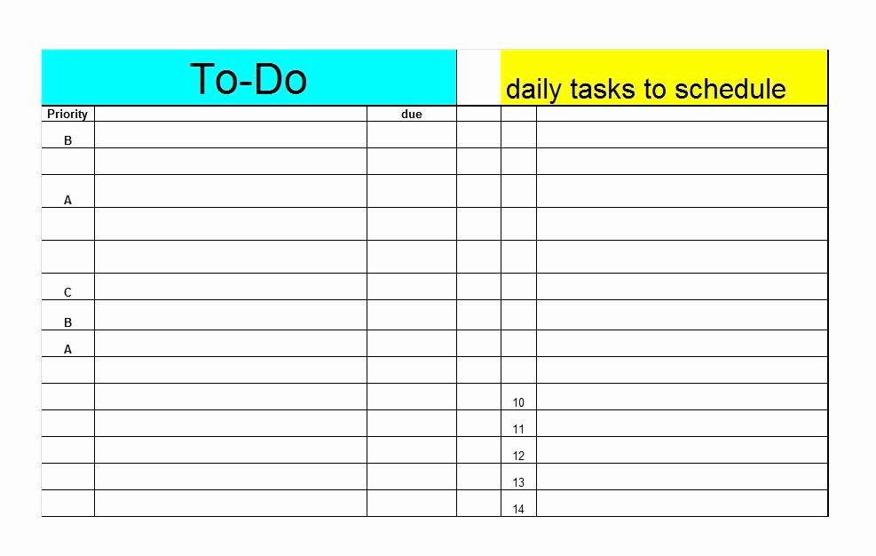50 Printable to Do List &amp; Checklist Templates Excel Word