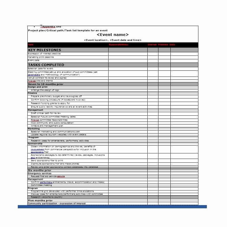 50 Professional event Planning Checklist Templates Template Lab
