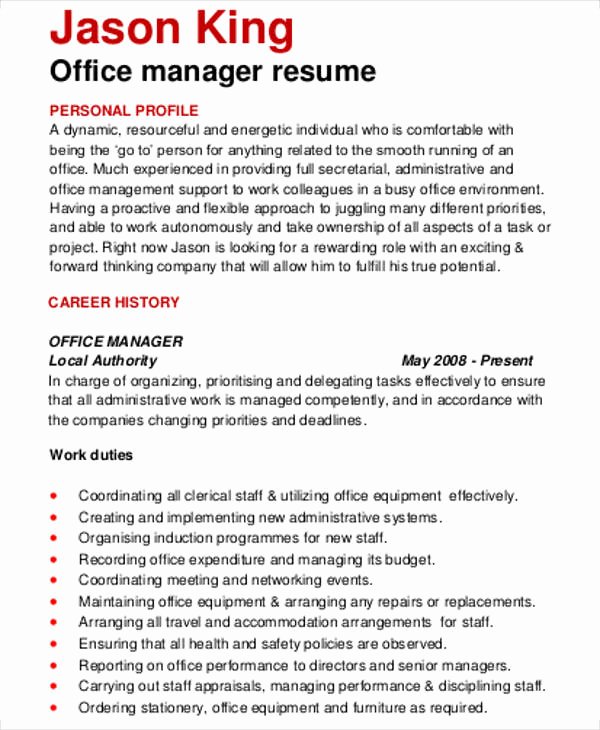 54 Manager Resumes In Pdf