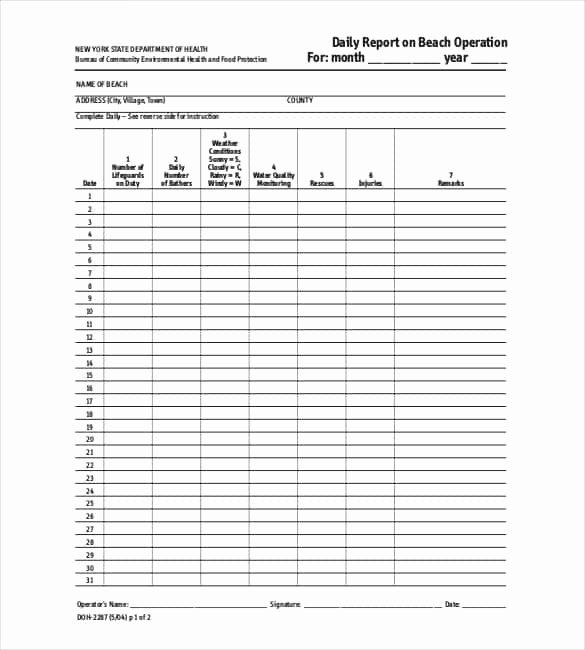 56 Daily Report Templates Pdf Doc Excel