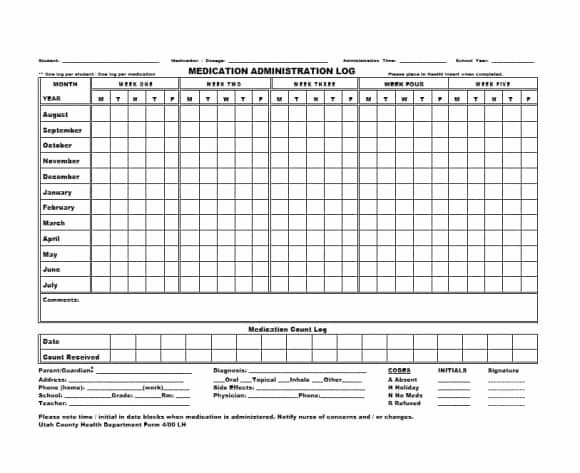 58 Medication List Templates for Any Patient [word Excel