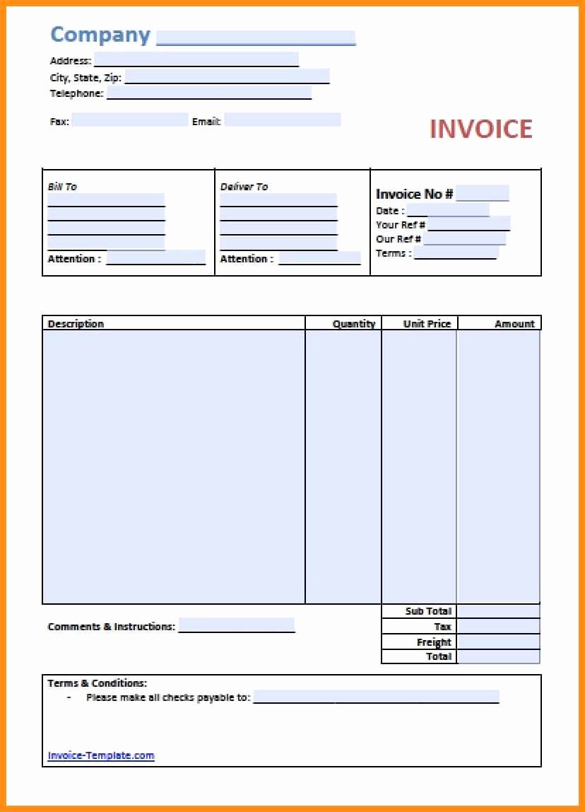 6 Able Invoice form