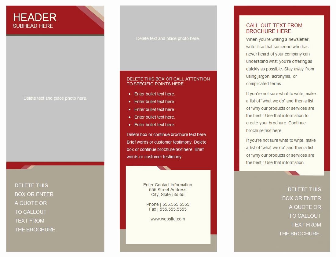 post free printable brochure templates online