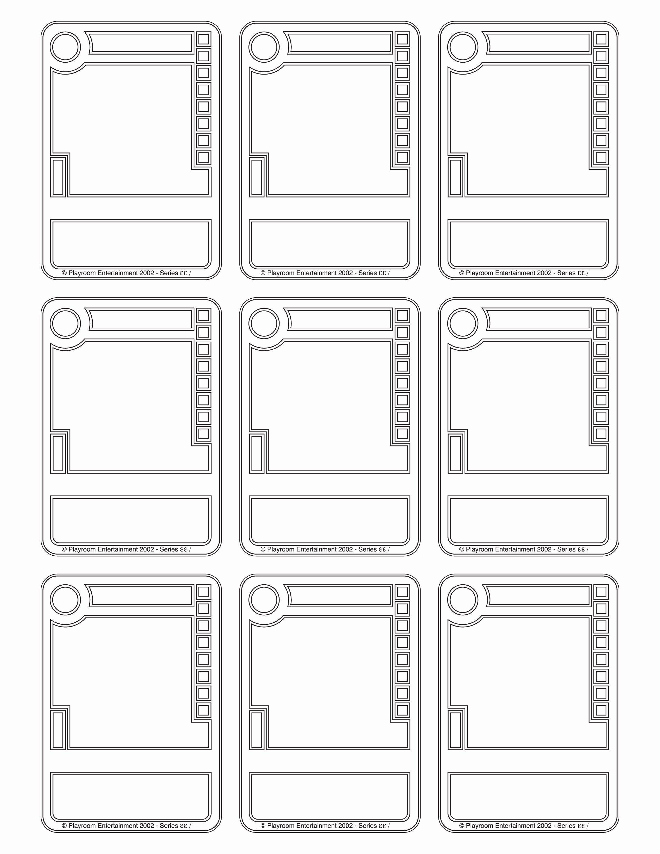 post playing card box printable pdf template