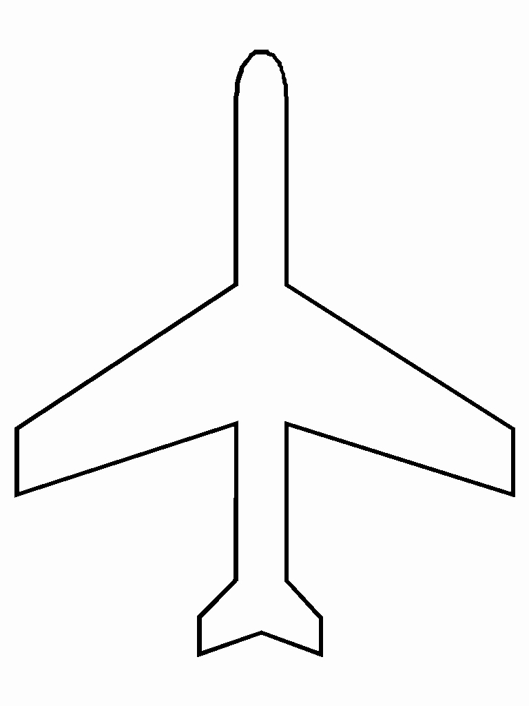 6 Best Of Printable Airplane Cut Out Pattern