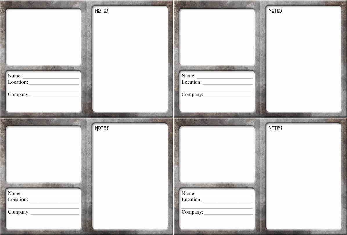 6 Best Of Printable Blank Playing Cards Template