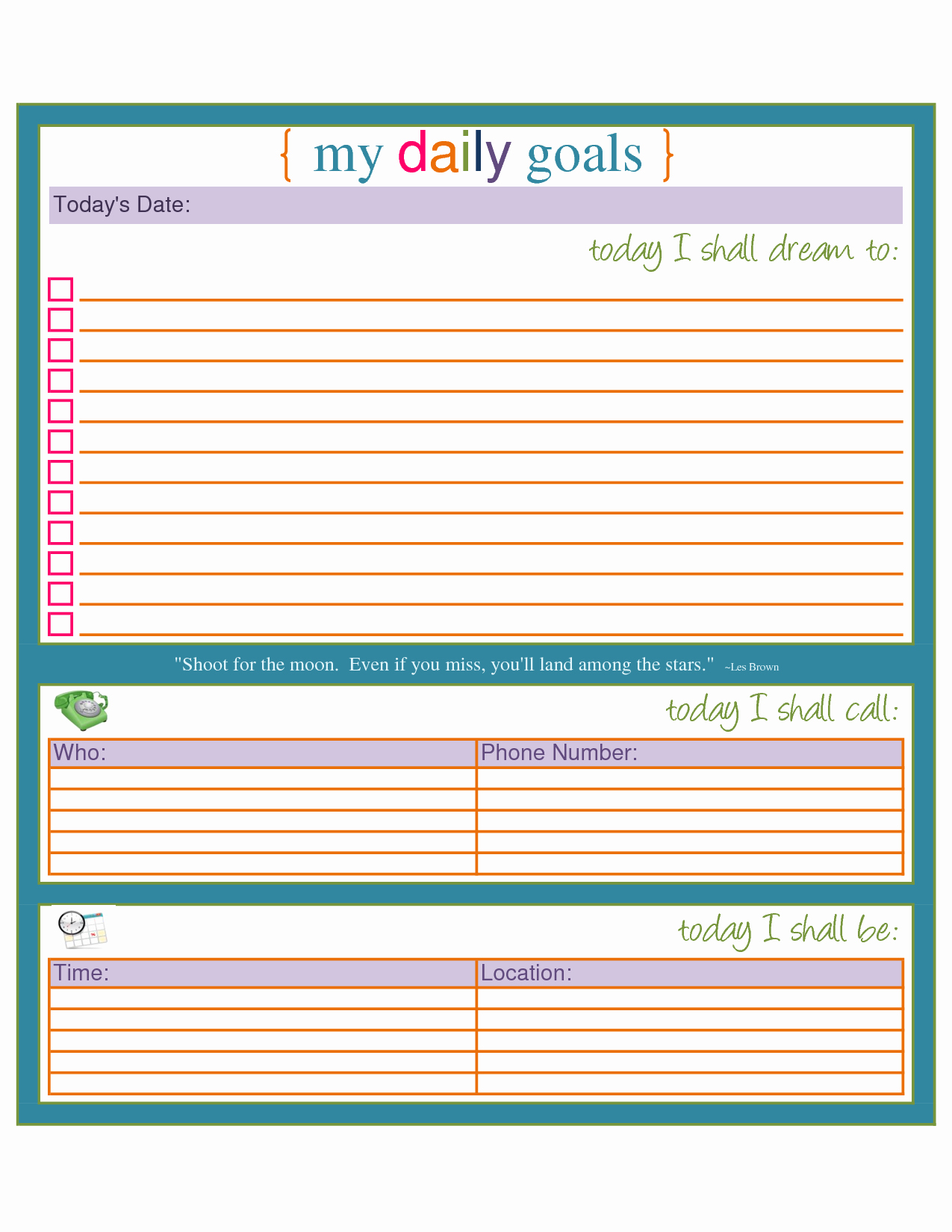 6 Best Of Printable Daily Task List Template