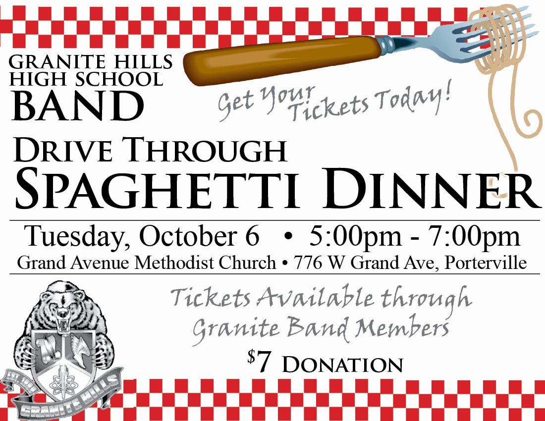 6 Best Of Spaghetti Fundraiser Flyer Template Pdf