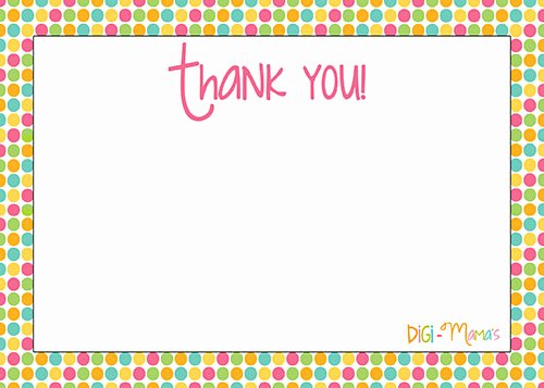 6 Best Of Thank You Note Printable Template