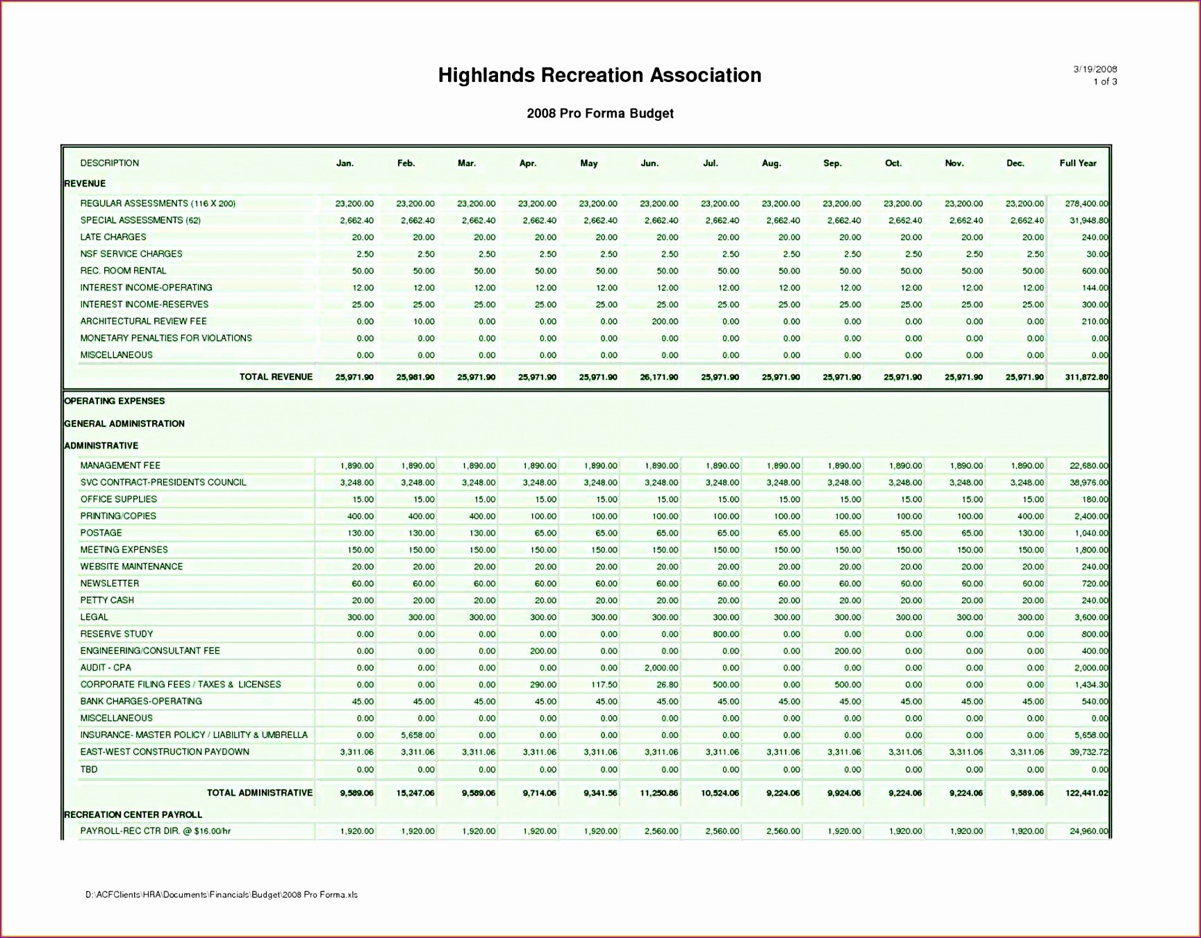 6 Business Financial Statement Template Excel
