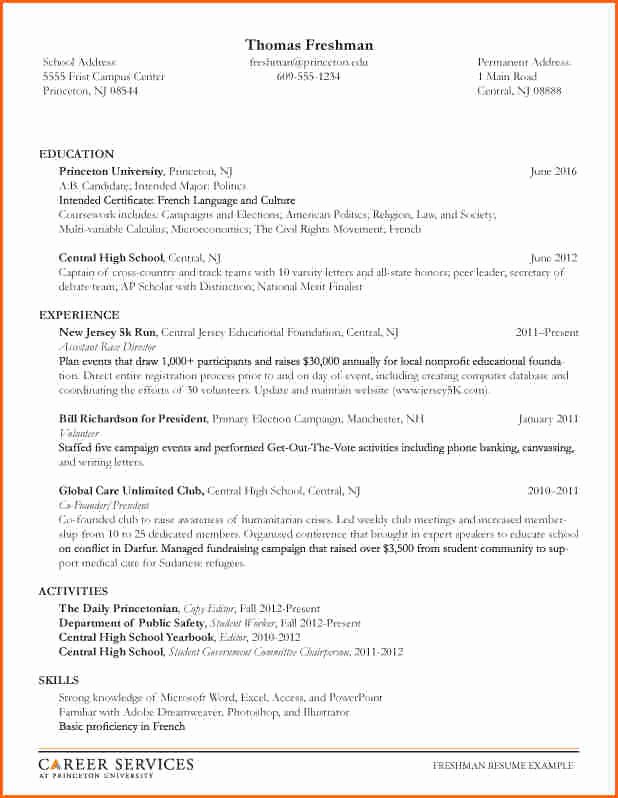 6 College Resume Objective Bud Template Letter